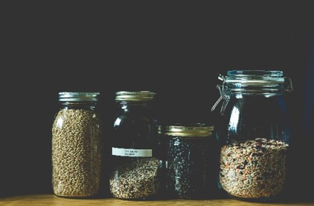 Food products in reusable glass jars